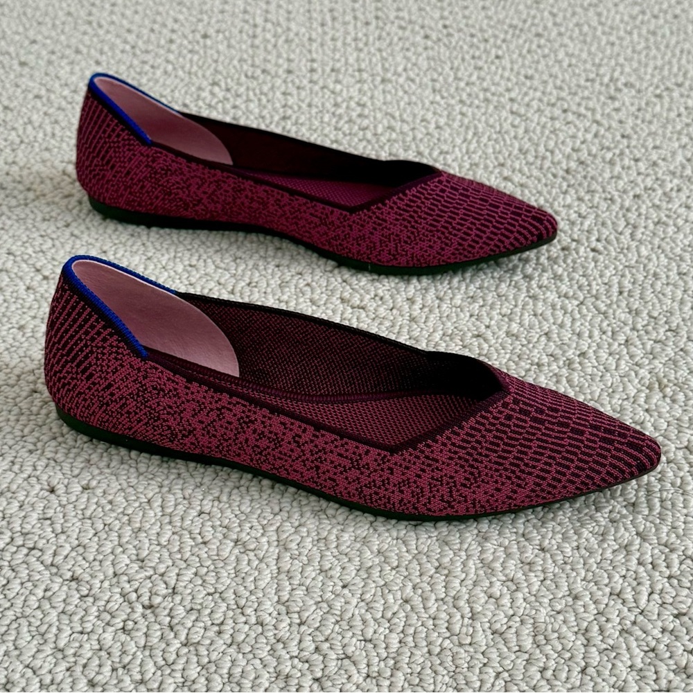 Rothy’s The Point Fig Python Flats - Picture 4 of 10